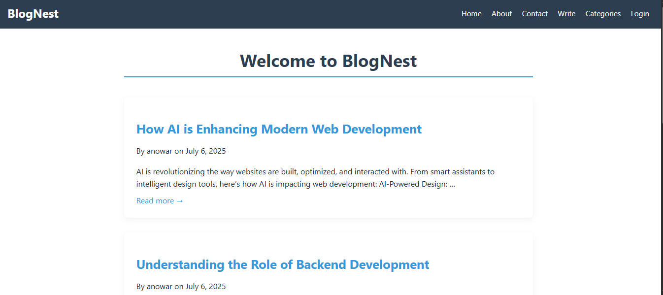 BlogNest Screenshot